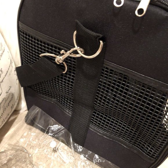 NEW! Colorpet Black Soft Sided Small Pet Animal Carrier Dog Cat - Picture 6 of 9